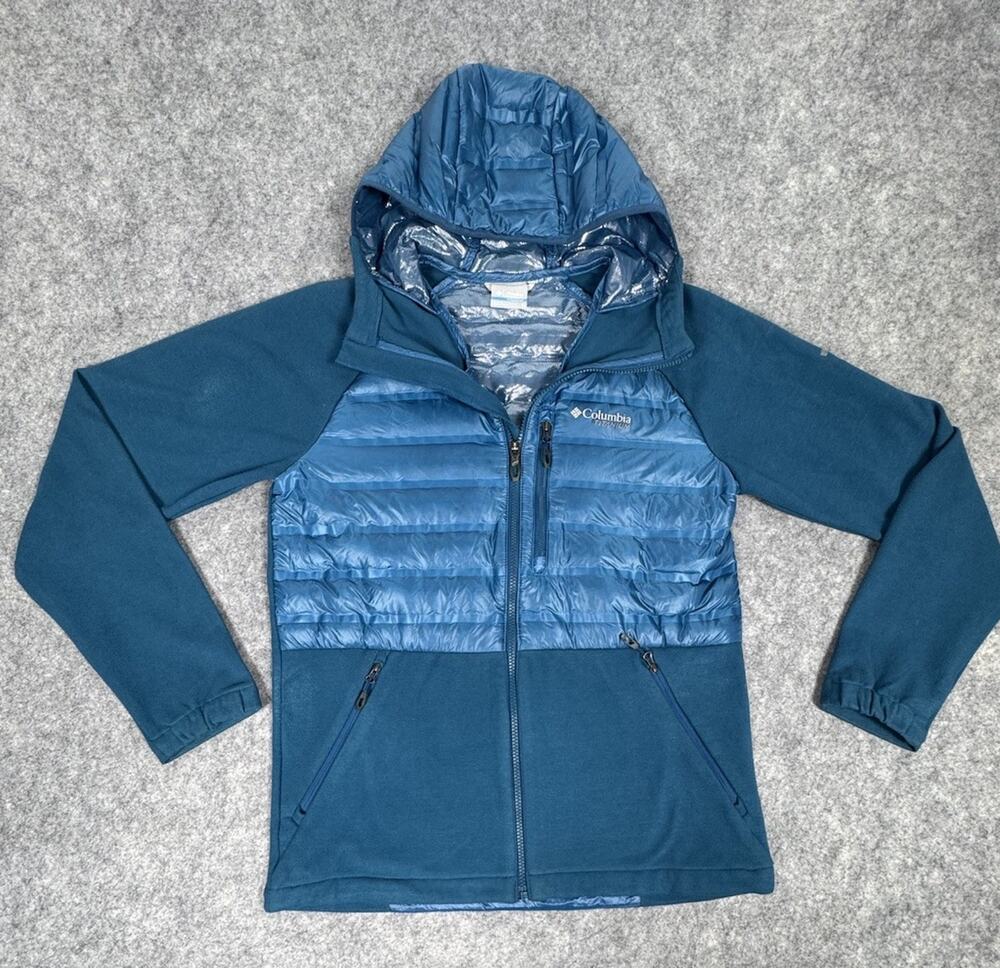 Columbia Titanium Omni-Heat Hybrid Fleece Full Zip Jacket Mens Size S